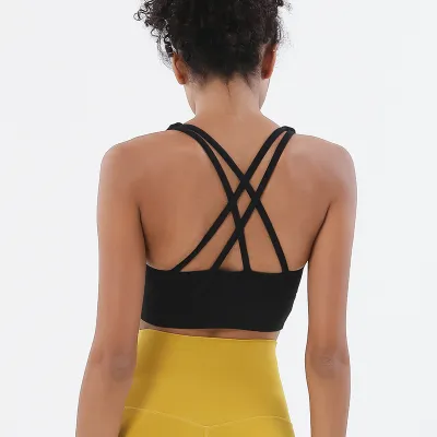 Women Casual Cross Strap Yoga Sports Bra Vest