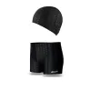 Black (Shorts Swim Cap)