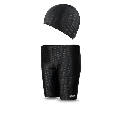 Men Casual Quick-Drying Racing Swimsuit Trunks Set