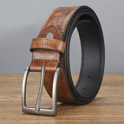 Men's Fashion Retro Needle Buckle PU Leather Belt
