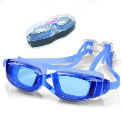 Fashion Large Frame Anti-Fog Swimming Goggles for Women