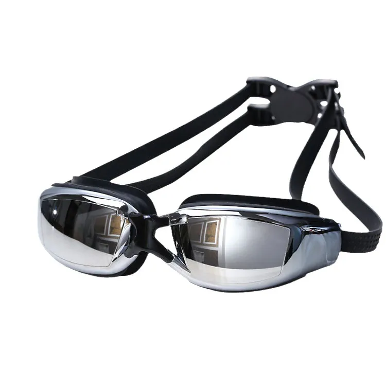 Fashion Large Frame Anti-Fog Swimming Goggles for Women