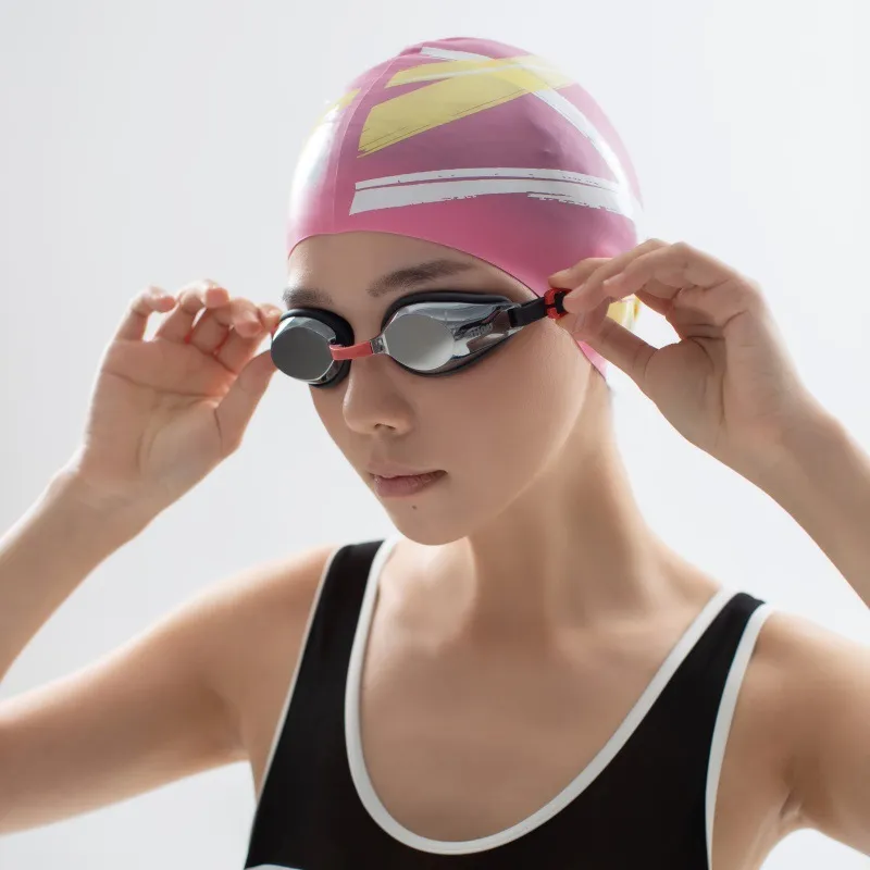 Fashion Adult Printed Silicone Swimming Cap