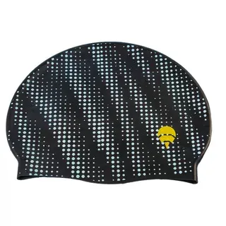 Fashion Adult Printed Silicone Swimming Cap with Dot Pattern