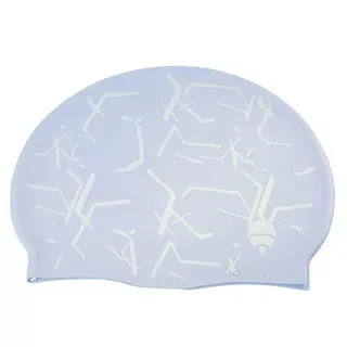 Fashion Printing Waterproof Silicone Adult Swimming Cap