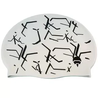 Fashion Printing Waterproof Silicone Adult Swimming Cap