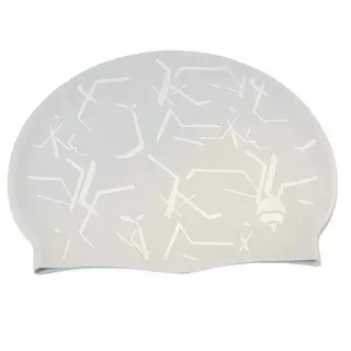 Fashion Printing Waterproof Silicone Adult Swimming Cap