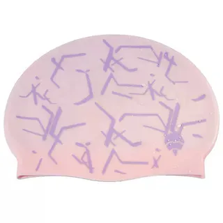 Fashion Printing Waterproof Silicone Adult Swimming Cap