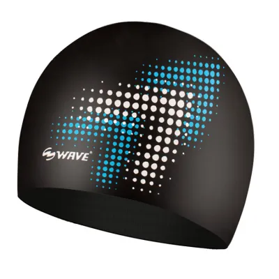 Fashion Adult Printing Waterproof Hair Care Silicone Swimming Cap
