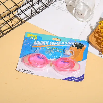 Fashion Simple Transparent Waterproof Adjustable Swimming Goggles