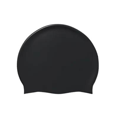 Fashion Solid Color Silicone Waterproof Swimming Cap for Women