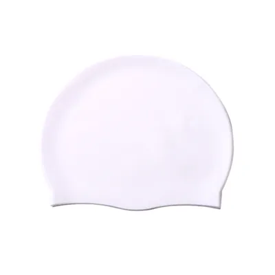 Fashion Solid Color Silicone Waterproof Swimming Cap for Women