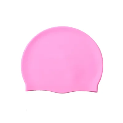 Fashion Solid Color Silicone Waterproof Swimming Cap for Women