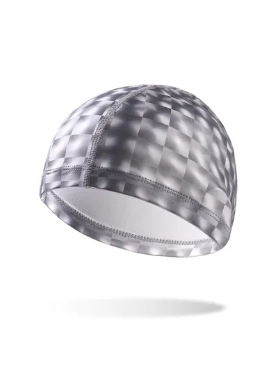 Fashion Solid Color PU Waterproof Breathable Swimming Cap for Women