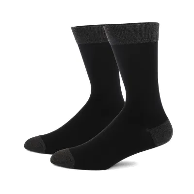 Men's Fashion Casual Stripe Long Cotton Socks with Diamond Pattern