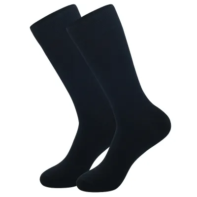 Men's Fashion Casual Stripe Long Cotton Socks with Diamond Pattern