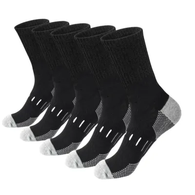 Men Fashion Casual Moisture Wicking Sports Socks Polyester Cotton