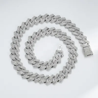 Fashion Cuban Zircon Pendant Necklace