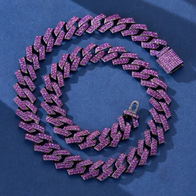 Fashion Cuban Zircon Pendant Necklace