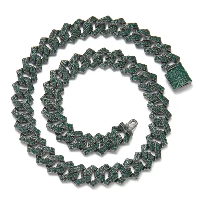 Fashion Cuban Zircon Pendant Necklace