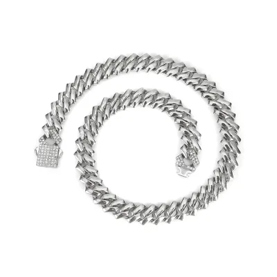 Fashion Cuban Zircon Pendant Necklace