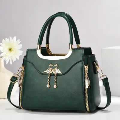 Women Retro Elegant Street Trend Large Capacity Tote PU Handbag