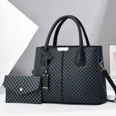 Women Fashion Printed Large Capacity Handbag Bag Set