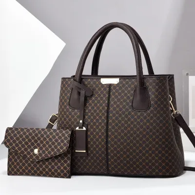 Women Fashion Printed Large Capacity Handbag Bag Set