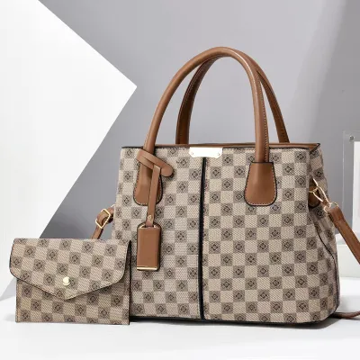 Women Fashion Printed Large Capacity Handbag Bag Set