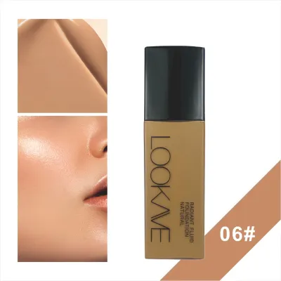 Lookave Brightening Sweat-Proof Waterproof Moisturizing Liquid Foundation Cream
