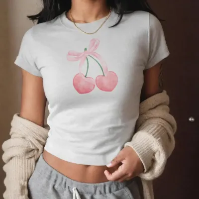 Women Casual Printed Slim-Fit Short-Sleeve T-Shirt