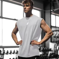 Men Sporty Long Sleeve Round Neck Letter Printed Bodycon Quick Dry T-shirt