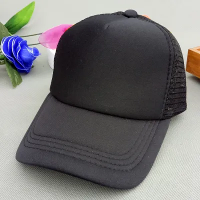 Custom Kids Color Blocking Mesh Cap Trucker Hat