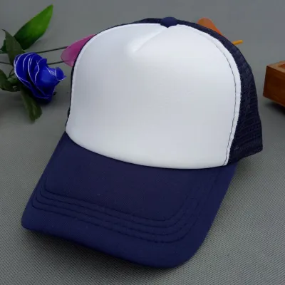 Custom Kids Color Blocking Mesh Cap Trucker Hat