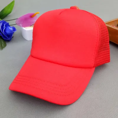 Custom Kids Solid Color Mesh Cap Trucker Hat