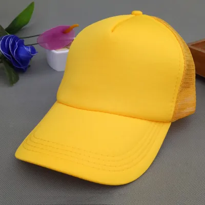 Custom Kids Solid Color Mesh Cap Trucker Hat