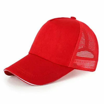 Custom Logo Kids Solid Color Breathable Mesh Cap