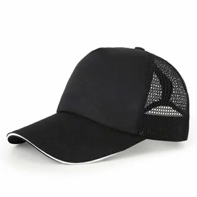 Custom Logo Kids Solid Color Breathable Mesh Cap