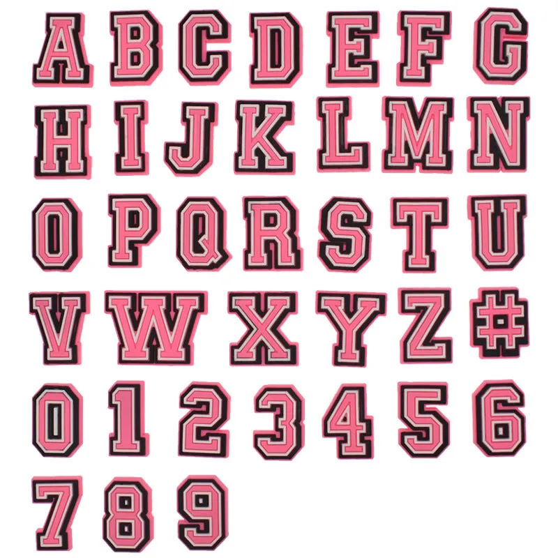 Pink Letter Hole Shoes Bag DIY Accessories Detachable