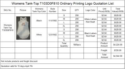 Custom Printed Logo Women Tank Top Dresses