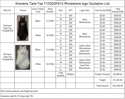Custom Rhinestone Logo Women Tank Top Dresses
