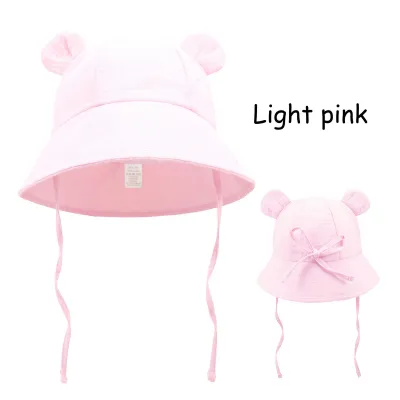 Baby Cartoon Printed Cotton Breathable Sunscreen Bucket Hat