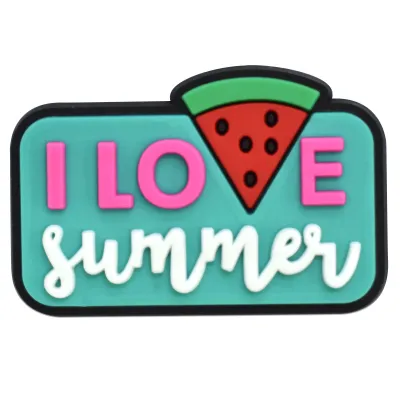 Summer Beach Cartoon Hole Shoes Bag Diy Accessories