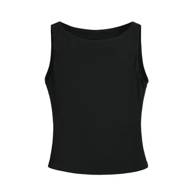 Women Casual Solid Color Sleeveless Slim-Fit Pullover Tank Top