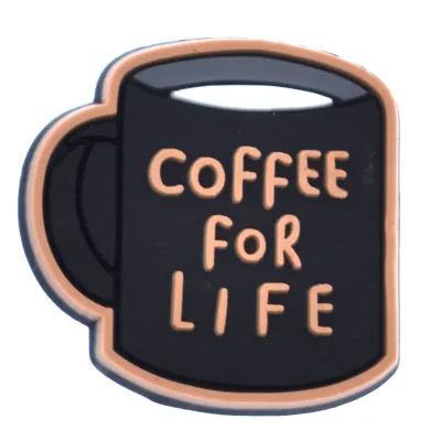 Cartoon Coffee Cup Series Hole Shoes Bag DIY Accessories