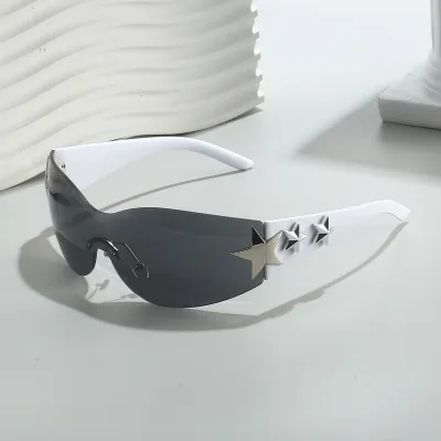 Fashion Casual Sports Riding Five-Pointed Star PC Sunglasses