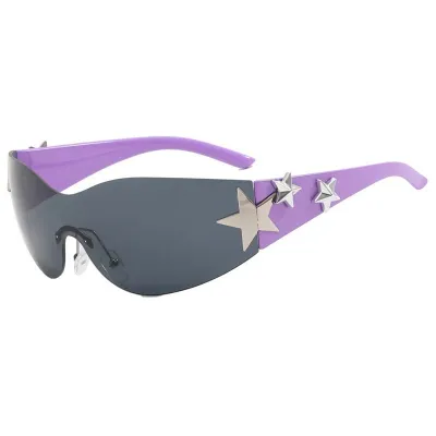 Fashion Casual Sports Riding Five-Pointed Star PC Sunglasses