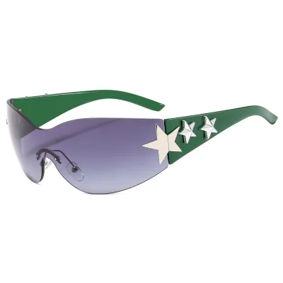 Fashion Casual Sports Riding Five-Pointed Star PC Sunglasses