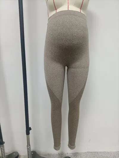 Pregnant Women Casual Solid Color Seamless Sports Yoga Pants