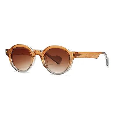 Fashion Retro Round Frame PC Lens Sunglasses